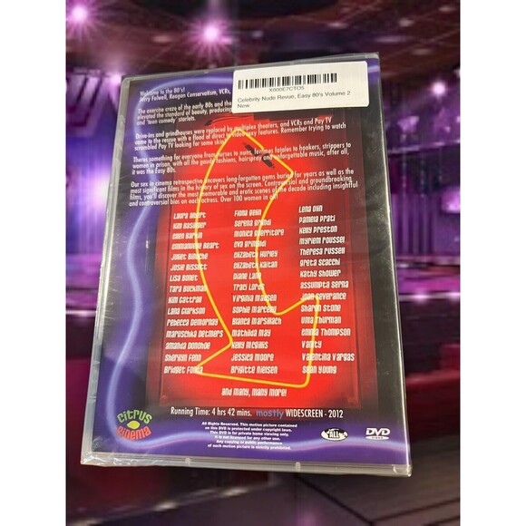 Celebrity Nude Revue Easy 80's Volume 2 DVD 2012 Citrus Cinema Sealed 100 Stars - Picture 2 of 4